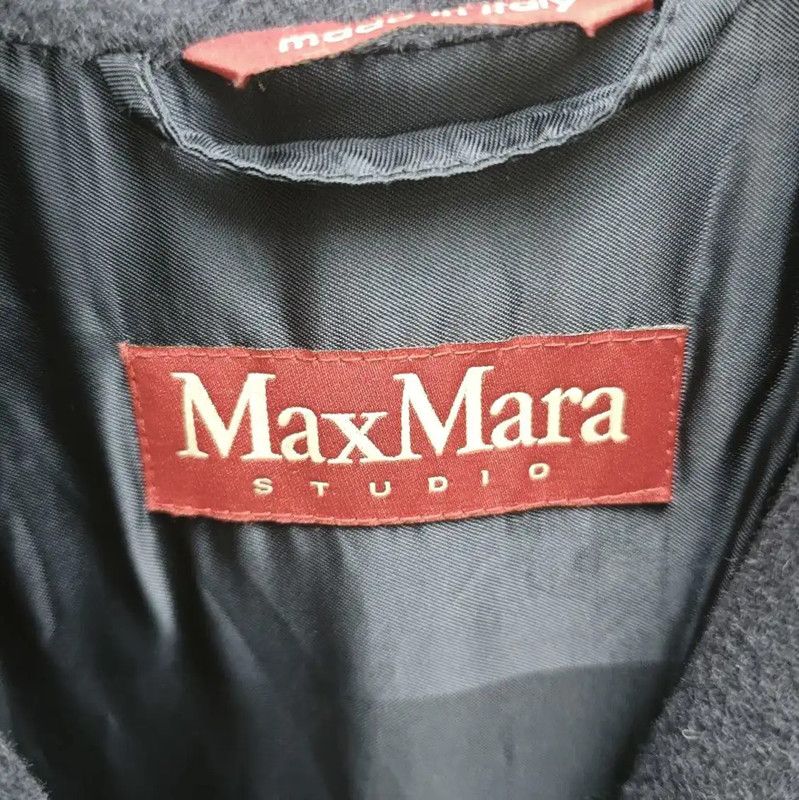 Max Mara MaxMara Stylish Navy Blue Wool Mid-Length Coat 0089 Size M / US 6-8 / IT 42-44 - 2 Thumbnail