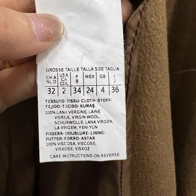 Max Mara MaxMara Khaki Long Coat for Women 0089 Size ONE SIZE - 3 Thumbnail
