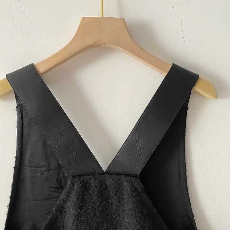 Max Mara MaxMara Black Cotton Sleeveless Long Dress 0089 Size S / US 4 / IT 40 - 6 Thumbnail