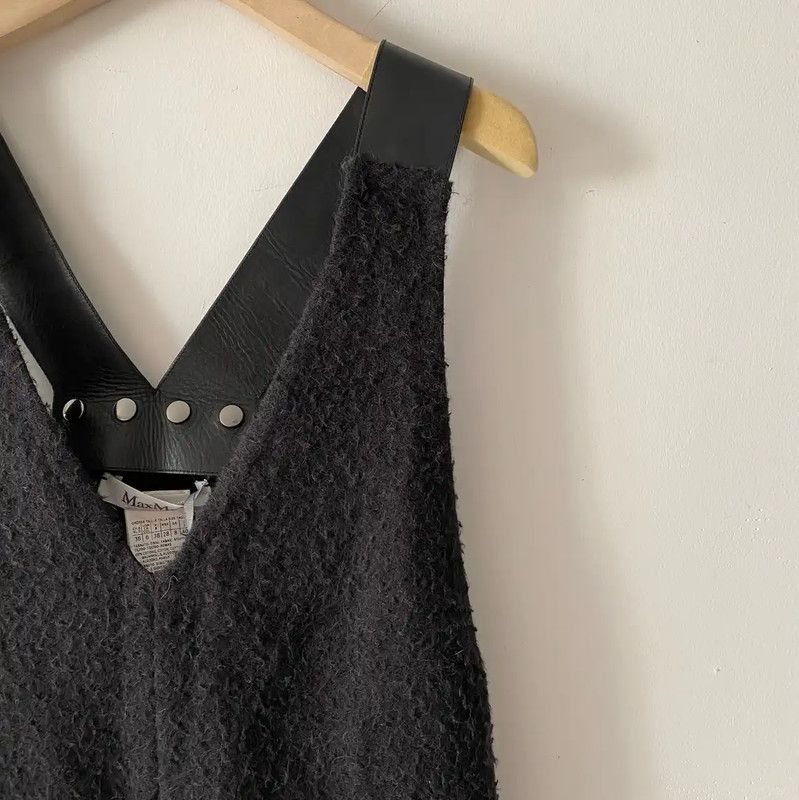 Max Mara MaxMara Black Cotton Sleeveless Long Dress 0089 Size S / US 4 / IT 40 - 4 Thumbnail