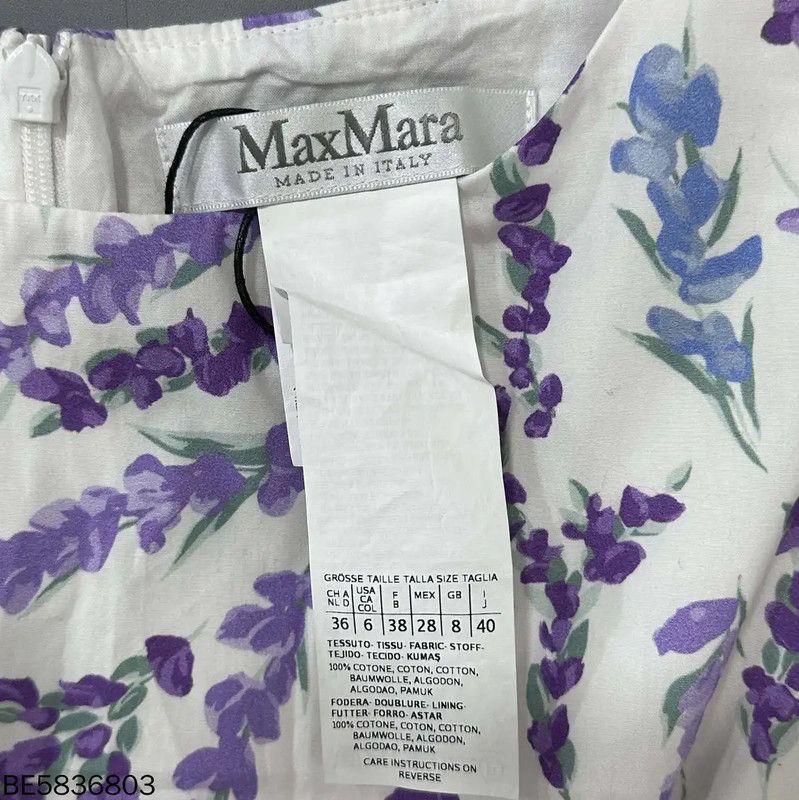 Max Mara MaxMara Floral Print Sheath Dress for Women 0089 Size ONE SIZE - 4 Thumbnail