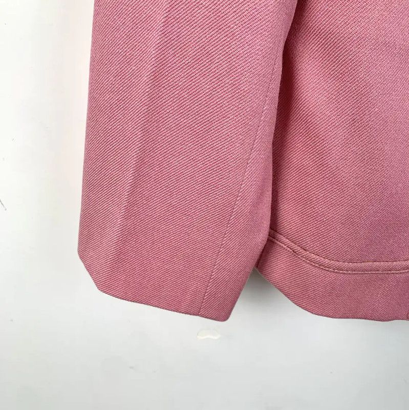Max Mara MaxMara Pink Wool Women's Jacket 0089 Size L / US 10 / IT 46 - 4 Thumbnail
