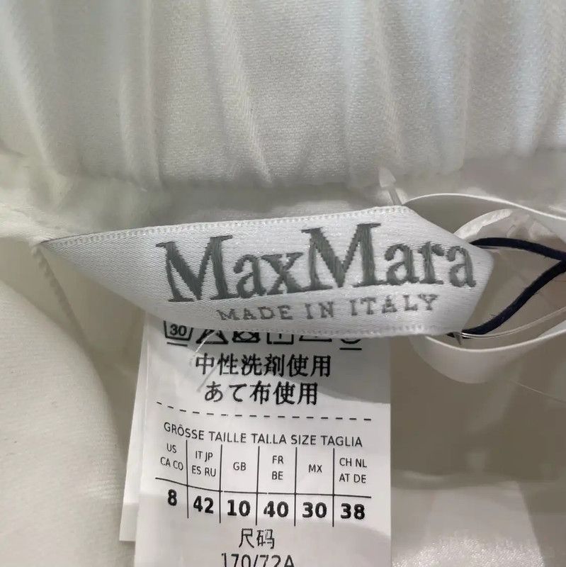 Max Mara MaxMara White Cotton Casual Pants M Size 0089 Size 23" - 5 Thumbnail