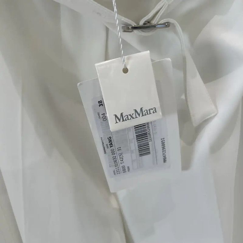 Max Mara MaxMara White Cotton Casual Pants M Size 0089 Size 23" - 7 Thumbnail