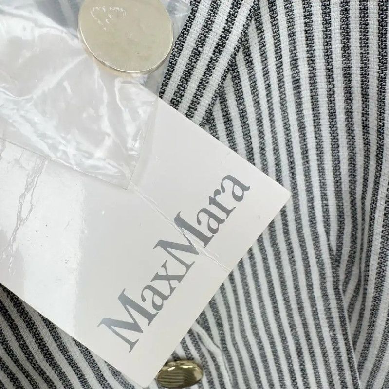 Max Mara MaxMara Striped Women's Coat for Spring and Autumn 0089 Size S / US 4 / IT 40 - 3 Thumbnail