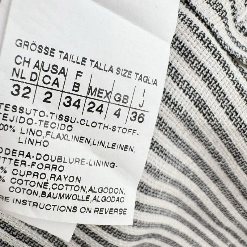Max Mara MaxMara Striped Women's Coat for Spring and Autumn 0089 Size S / US 4 / IT 40 - 7 Thumbnail