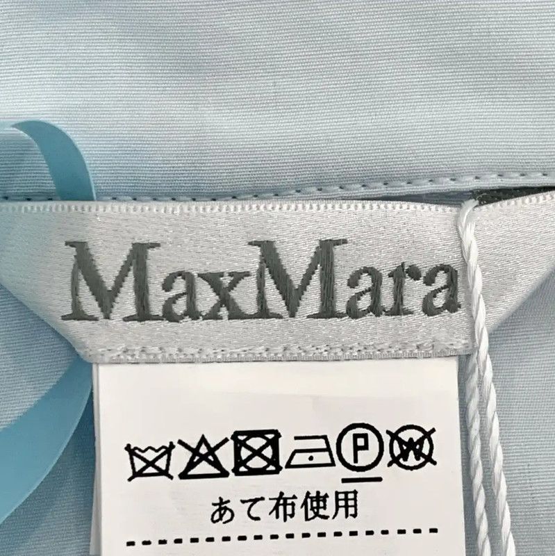 Max Mara MaxMara Light Blue Cotton Dress for Women 0089 Size M / US 6-8 / IT 42-44 - 6 Thumbnail