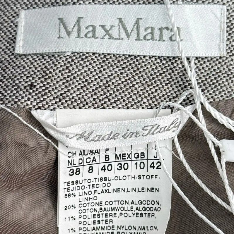 Max Mara MaxMara Gray Cotton-Blend Midi Skirt 0089 Size 38" / US 16 / IT 52 - 4 Thumbnail
