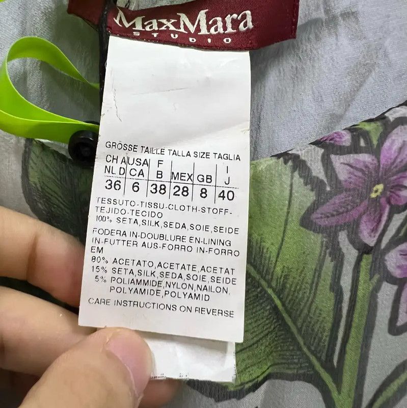 Max Mara MaxMara Summer Multi-color Cotton Dress 0089 Size ONE SIZE - 4 Thumbnail
