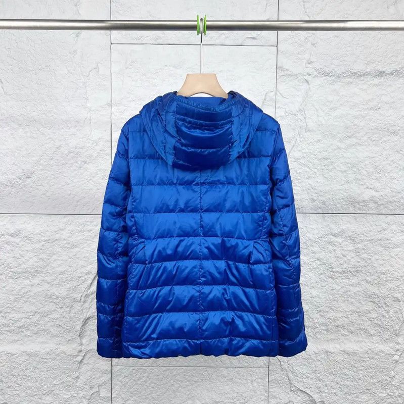 Max Mara MaxMara Women's Blue Down Jacket 0089 Size ONE SIZE - 4 Thumbnail