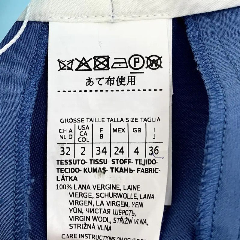 Max Mara MaxMara Women's Blue Wool Casual Pants 0089 Size 22" - 6 Thumbnail