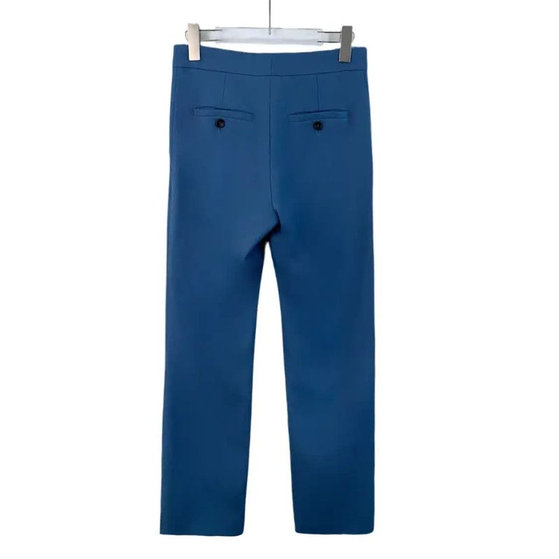 Max Mara MaxMara Women's Blue Wool Casual Pants 0089 Size 22" - 2 Thumbnail