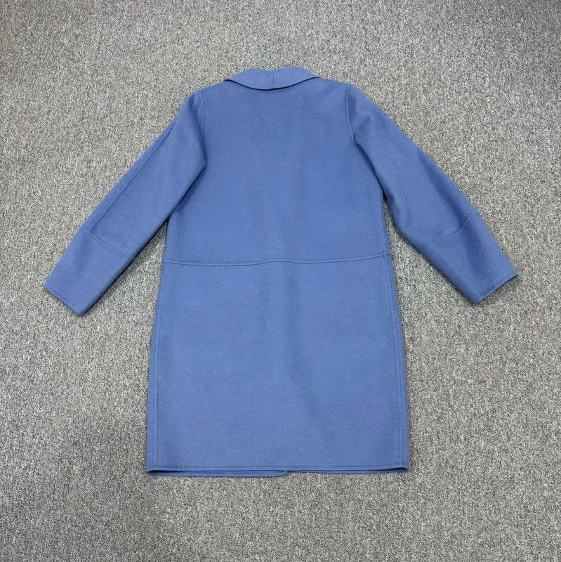 Max Mara MaxMara Blue Wool Coat for Women 0089 Size S / US 4 / IT 40 - 2 Thumbnail