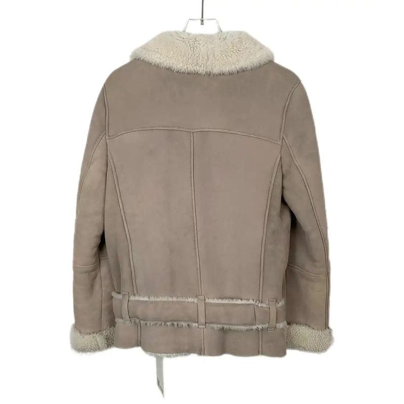 Max Mara MaxMara Beige Wool Women's Jacket 0089 Size M / US 6-8 / IT 42-44 - 2 Thumbnail