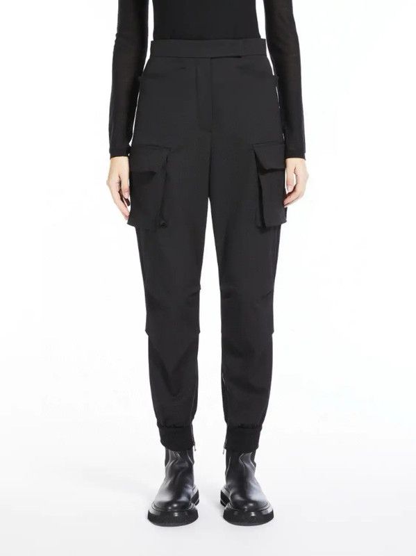 Max Mara MaxMara Black Wool Casual Trousers for Women 0089 Size 23" - 5 Thumbnail