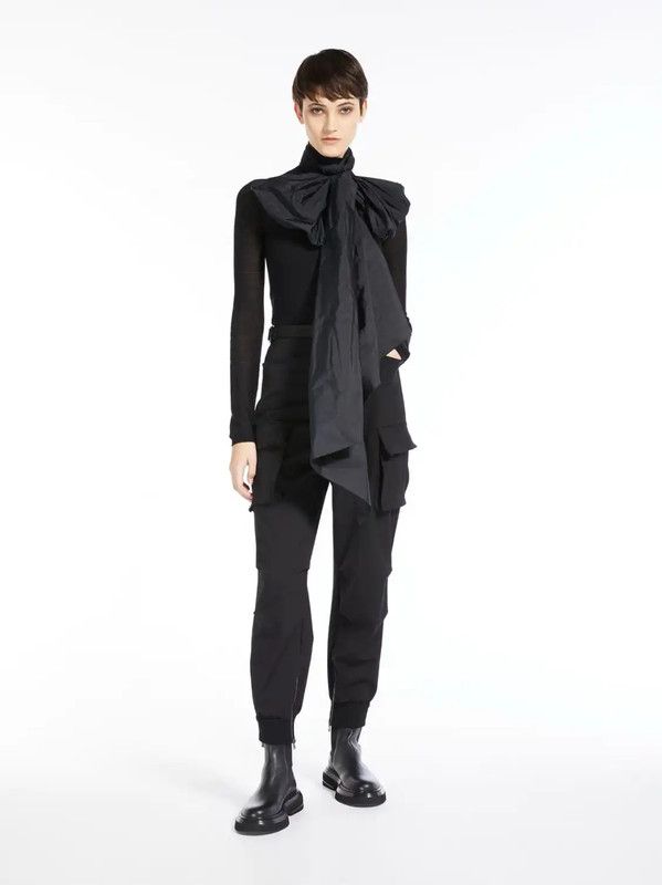 Max Mara MaxMara Black Wool Casual Trousers for Women 0089 Size 23" - 7 Thumbnail