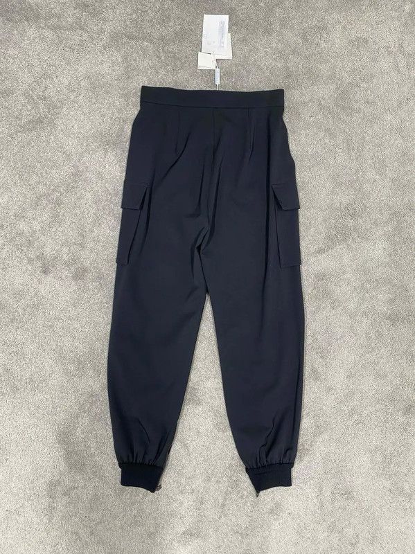 Max Mara MaxMara Black Wool Casual Trousers for Women 0089 Size 23" - 2 Thumbnail