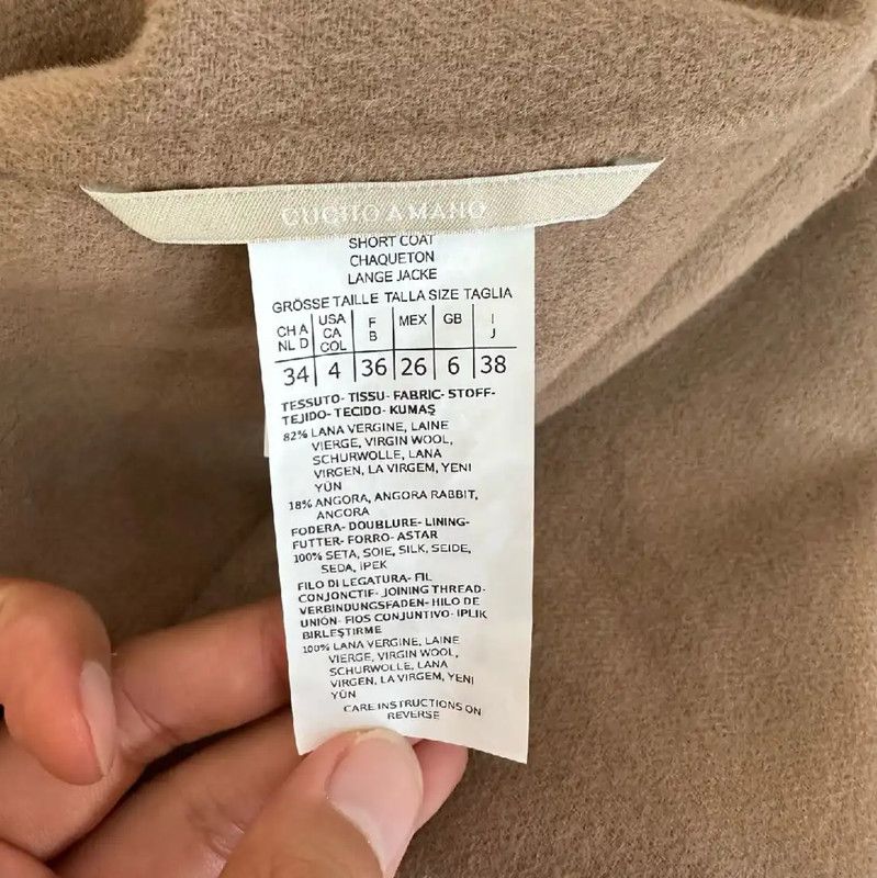Max Mara MaxMara Brown Wool Women's Coat 0089 Size M / US 6-8 / IT 42-44 - 4 Thumbnail