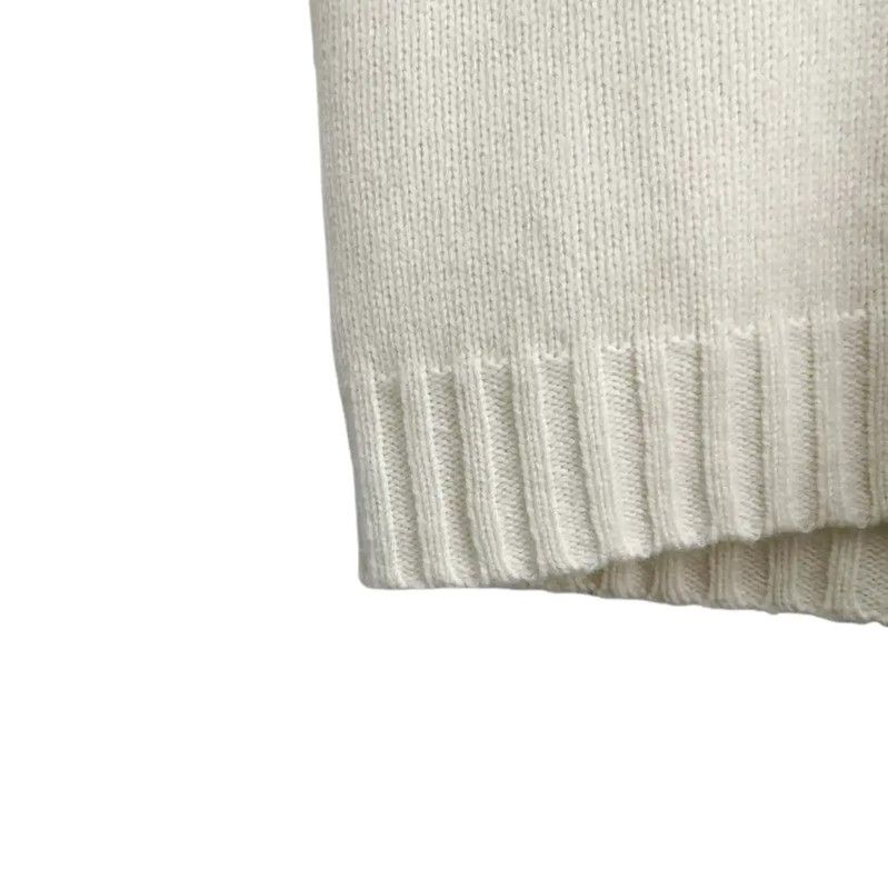Max Mara MaxMara Cream Cotton Pullover Hoodie 0089 Size L / US 10 / IT 46 - 4 Thumbnail