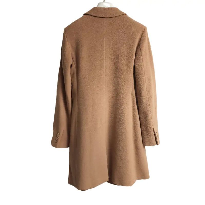Max Mara MaxMara Casual Wool Mid-Length Coat for Women 0089 Size S / US 4 / IT 40 - 2 Thumbnail