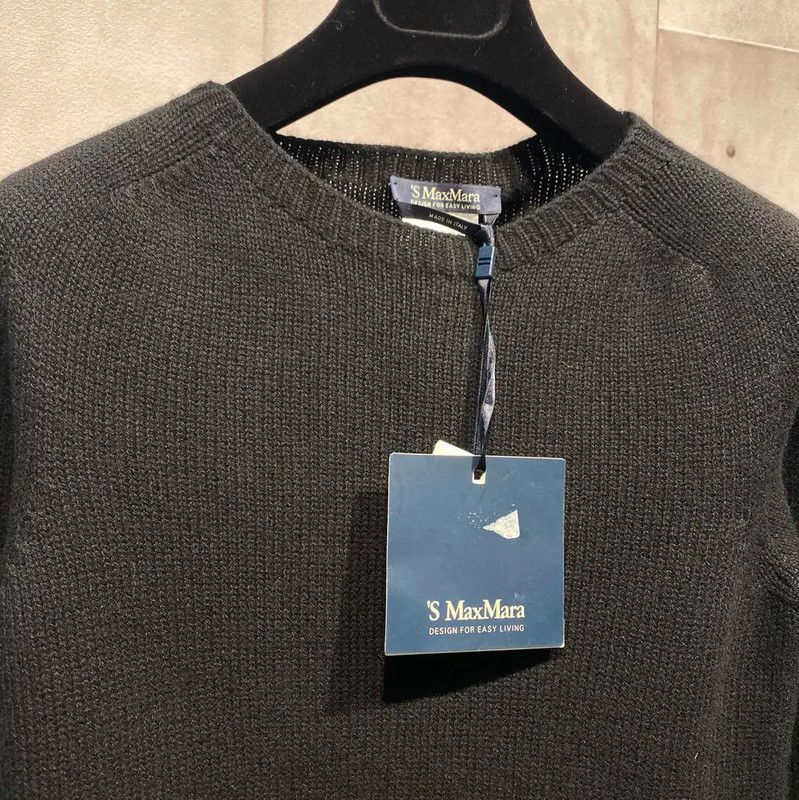Max Mara MaxMara Black Cashmere Long Sleeve Sweater 0089 Size M / US 6-8 / IT 42-44 - 2 Thumbnail