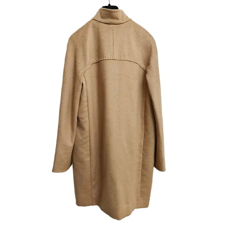 Max Mara MaxMara Beige Wool Mid-Length Coat for Women 0089 Size S / US 4 / IT 40 - 6 Thumbnail