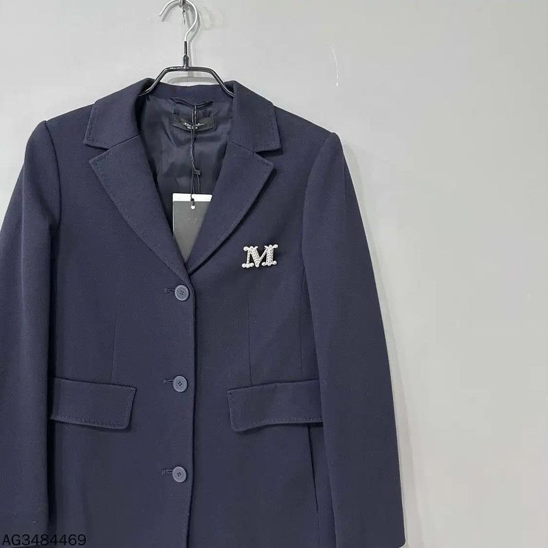 Max Mara MaxMara Navy Blue Women's Coat 0089 Size S / US 4 / IT 40 - 2 Thumbnail