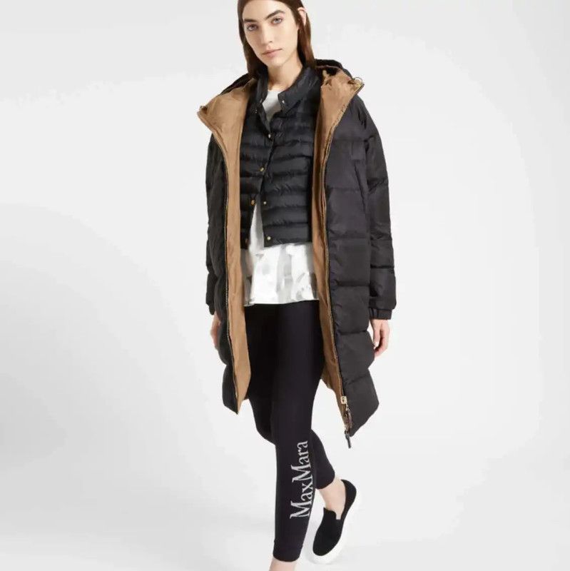Max Mara MaxMara Winter Color-Blocked Nylon Down Jacket 0089 Size XS / US 0-2 / IT 36-38 - 9 Thumbnail