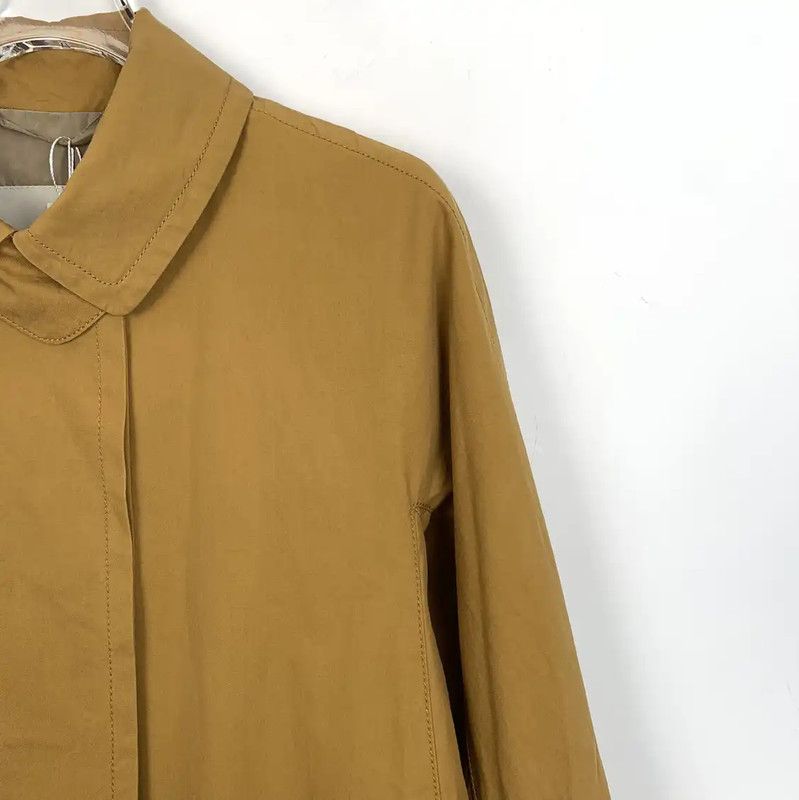 Max Mara MaxMara Brown Cotton Trench Coat 0089 Size S / US 4 / IT 40 - 3 Thumbnail