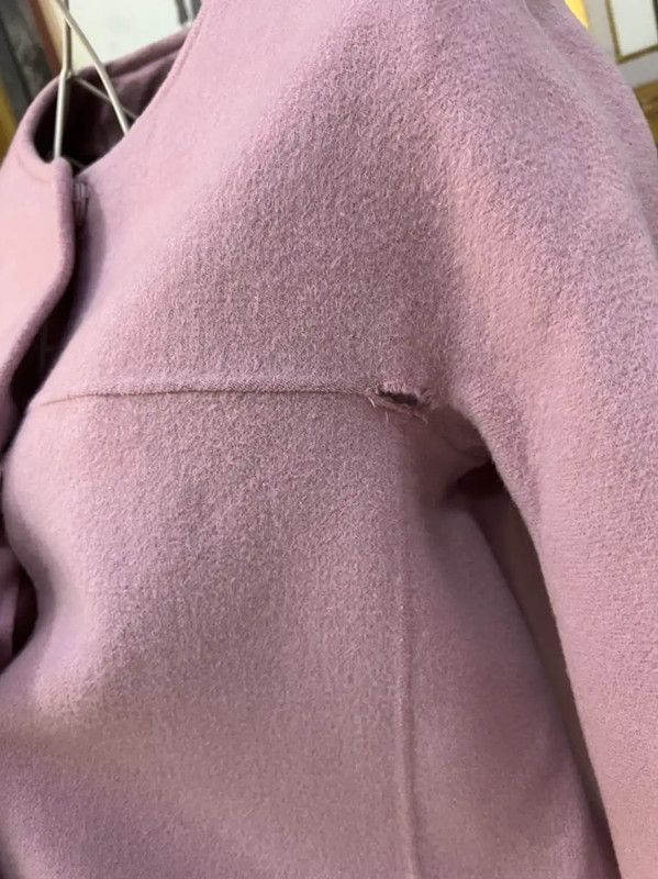 Max Mara MaxMara Pink Wool Women's Coat 0089 Size M / US 6-8 / IT 42-44 - 2 Thumbnail
