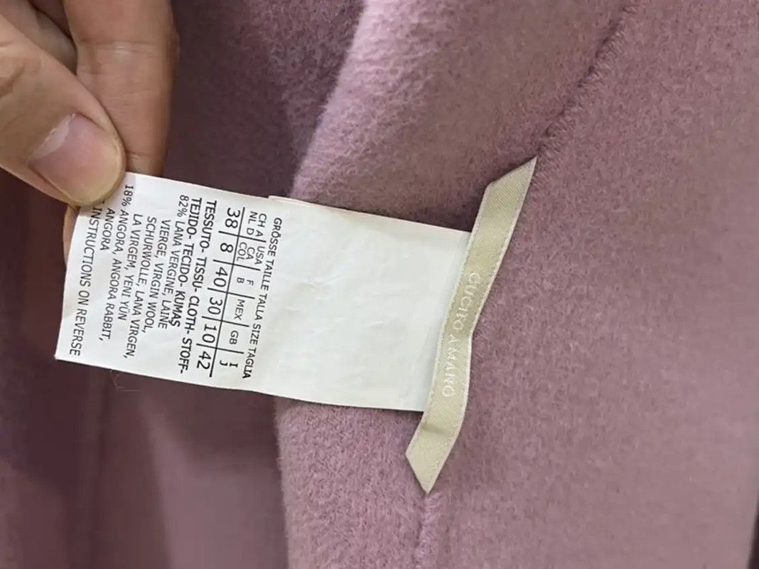 Max Mara MaxMara Pink Wool Women's Coat 0089 Size M / US 6-8 / IT 42-44 - 8 Thumbnail