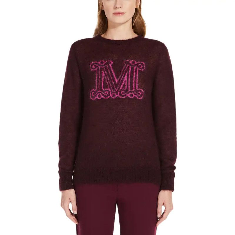 Max Mara MaxMara Brick Red Wool Long Sleeve Sweater 0089 Size XS / US 0-2 / IT 36-38 - 2 Thumbnail