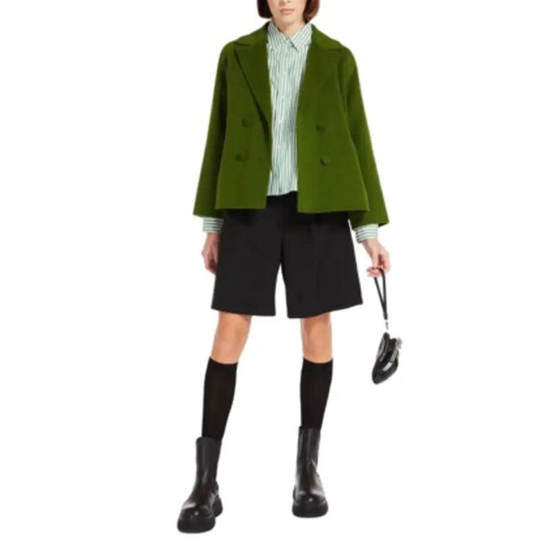 Max Mara MaxMara Green Women's Jacket Size L 0089 Size L / US 10 / IT 46 - 8 Thumbnail