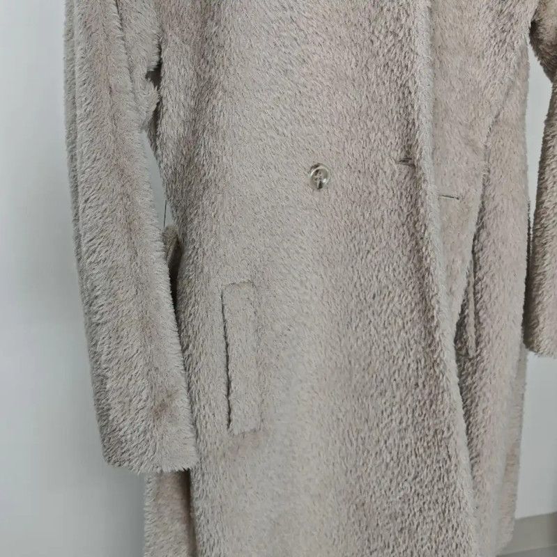 Max Mara MaxMara Light Gray Alpaca Wool Overcoat 0089 Size S / US 4 / IT 40 - 7 Thumbnail