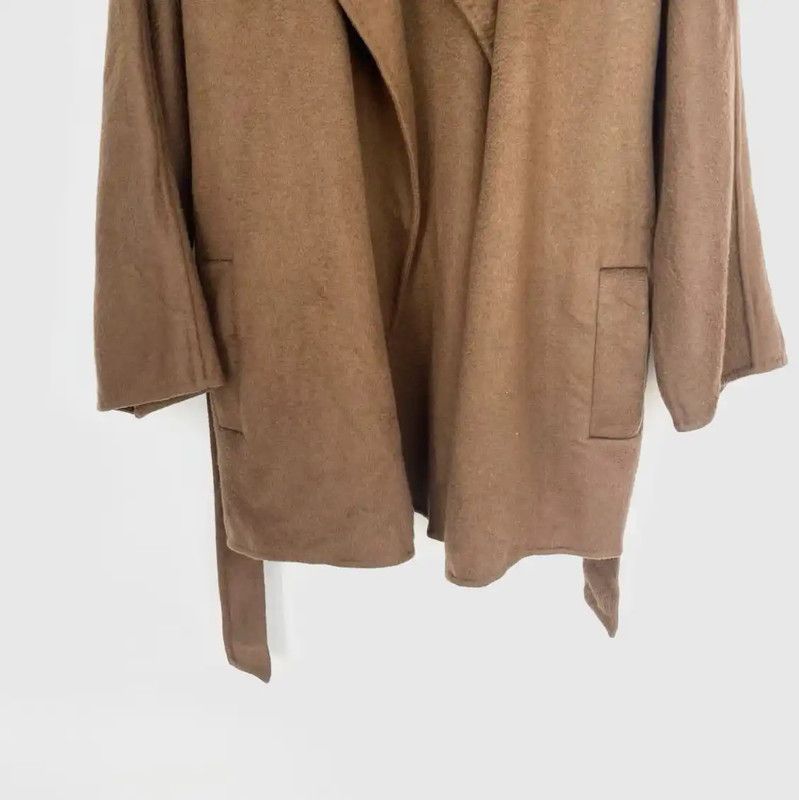 Max Mara MaxMara Deep Brown Wool Mid-Length Coat 0089 Size M / US 6-8 / IT 42-44 - 6 Thumbnail