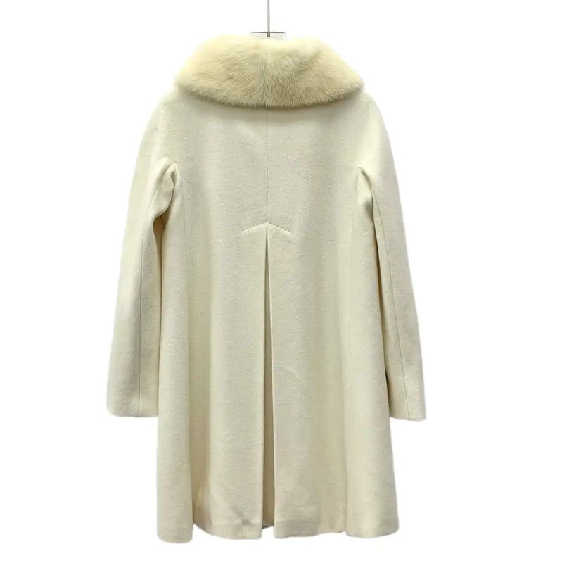 Max Mara MaxMara Beige Wool Women's Coat 0089 Size XS / US 0-2 / IT 36-38 - 2 Thumbnail