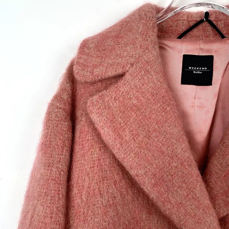 Max Mara MaxMara Red Mohair Women's Coat 0089 Size M / US 6-8 / IT 42-44 - 3 Thumbnail