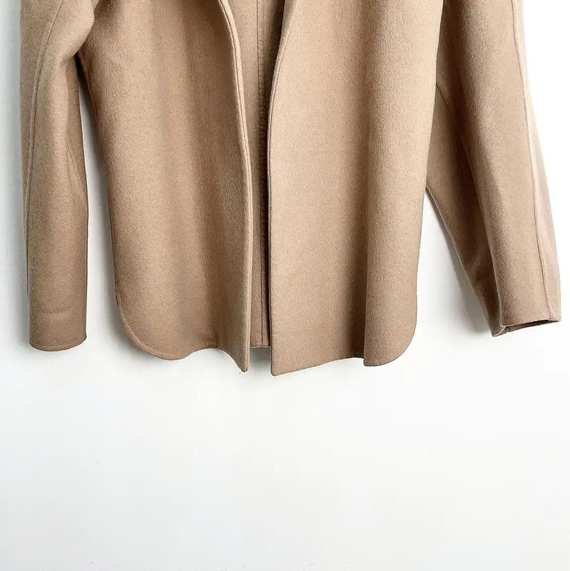 Max Mara MaxMara Women's Khaki Outerwear 0089 Size ONE SIZE - 4 Thumbnail