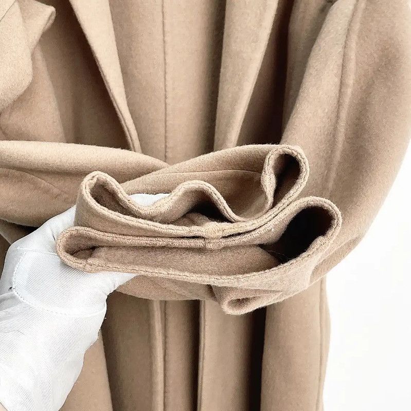 Max Mara MaxMara Women's Khaki Outerwear 0089 Size ONE SIZE - 5 Thumbnail