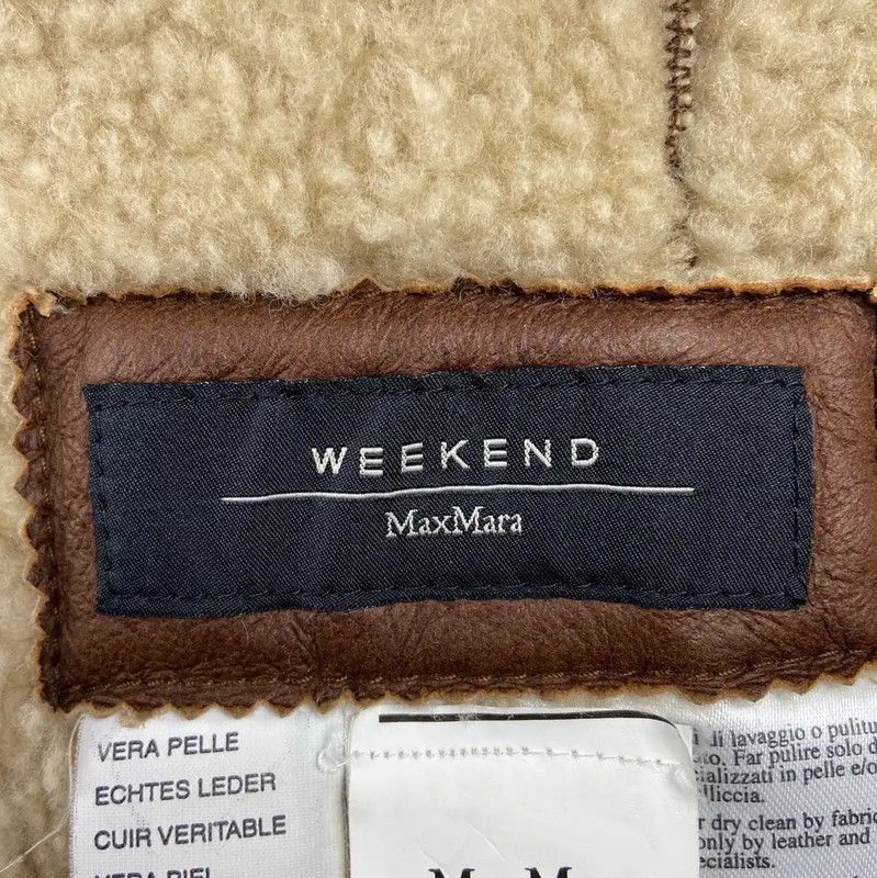 Max Mara MaxMara Brown Shearling Women's Jacket 0089 Size M / US 6-8 / IT 42-44 - 4 Thumbnail