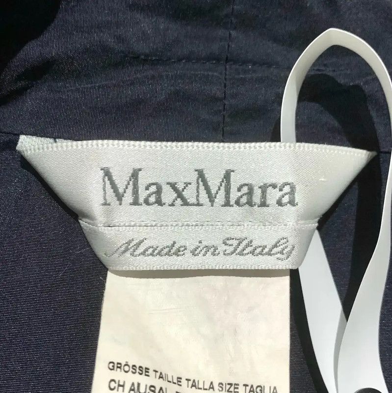 Max Mara MaxMara Navy Cotton Women's Trench Coat 0089 Size S / US 4 / IT 40 - 5 Thumbnail