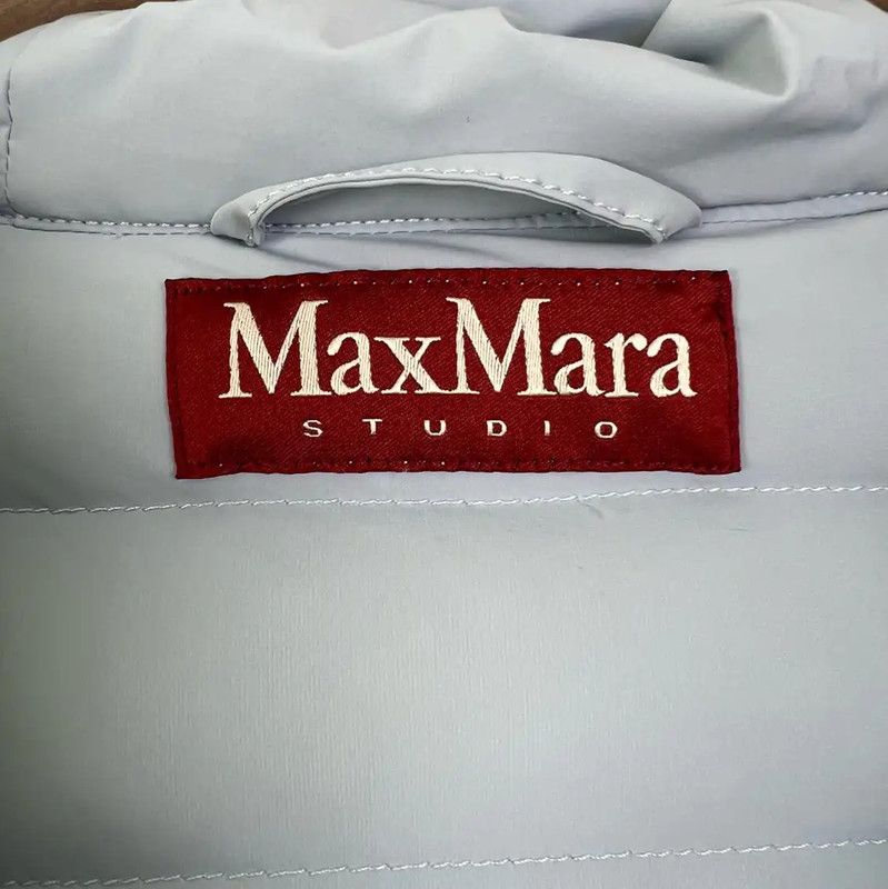 Max Mara MaxMara Light Blue Long Down Jacket 0089 Size XS / US 0-2 / IT 36-38 - 3 Thumbnail
