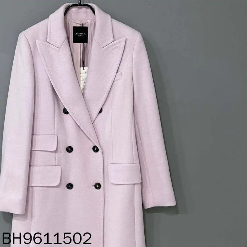 Max Mara MaxMara Lightweight Pink Women's Coat 0089 Size ONE SIZE - 2 Thumbnail
