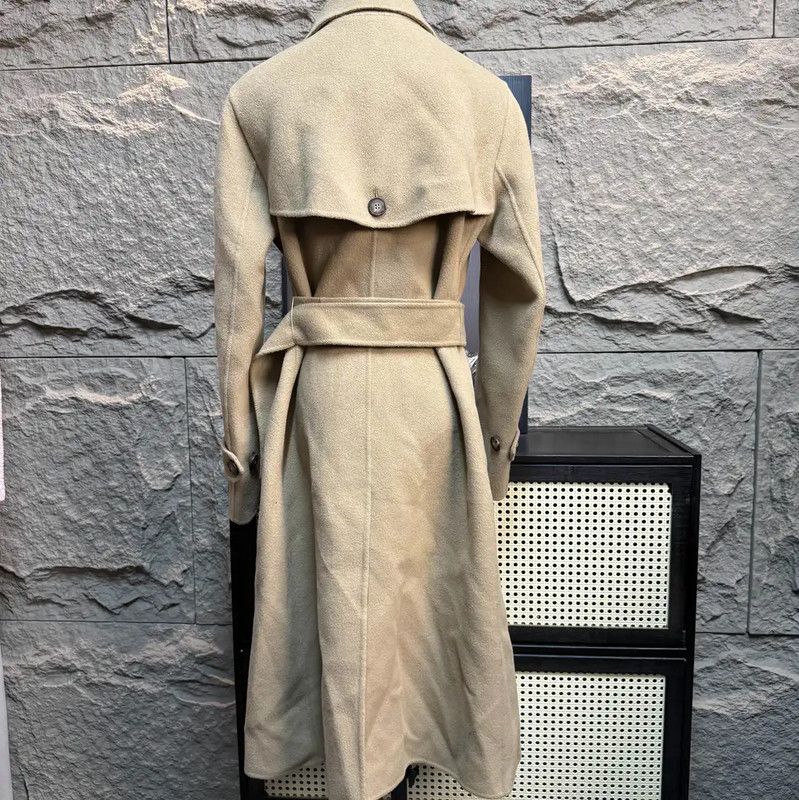 Max Mara MaxMara Beige Wool Blend Women's Coat 0089 Size M / US 6-8 / IT 42-44 - 2 Thumbnail