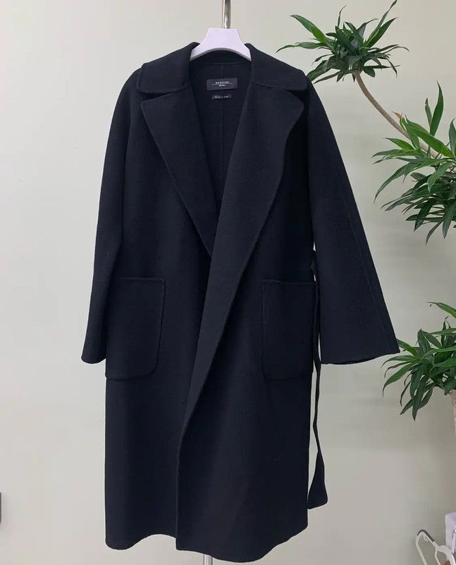 Max Mara MaxMara Stylish Black Women's Coat 0089 Size M / US 6-8 / IT 42-44 - 2 Thumbnail