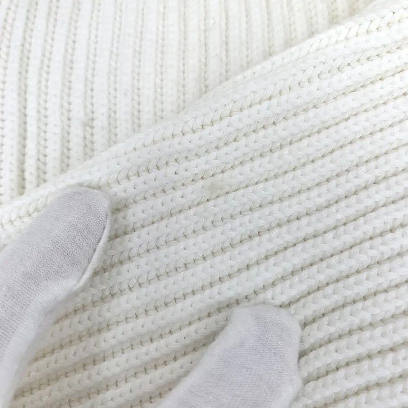 Max Mara MaxMara White Cotton Women's Cardigan 0089 Size L / US 10 / IT 46 - 7 Thumbnail