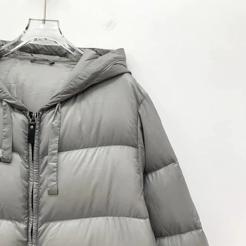 Max Mara MaxMara Gray Padded Women's Jacket 0089 Size XS / US 0-2 / IT 36-38 - 3 Thumbnail