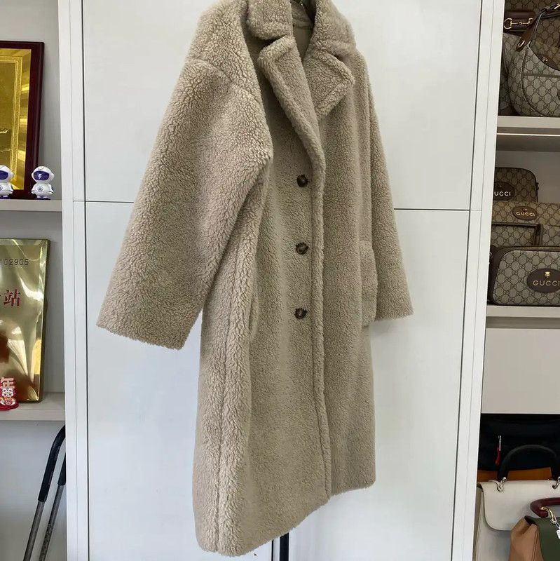 Max Mara MaxMara Beige Wool Women's Coat 0089 Size M / US 6-8 / IT 42-44 - 3 Thumbnail