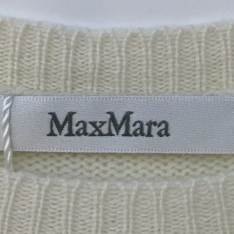 Max Mara MaxMara Elegant Ivory Wool Sweater for Women 0089 Size M / US 6-8 / IT 42-44 - 4 Thumbnail