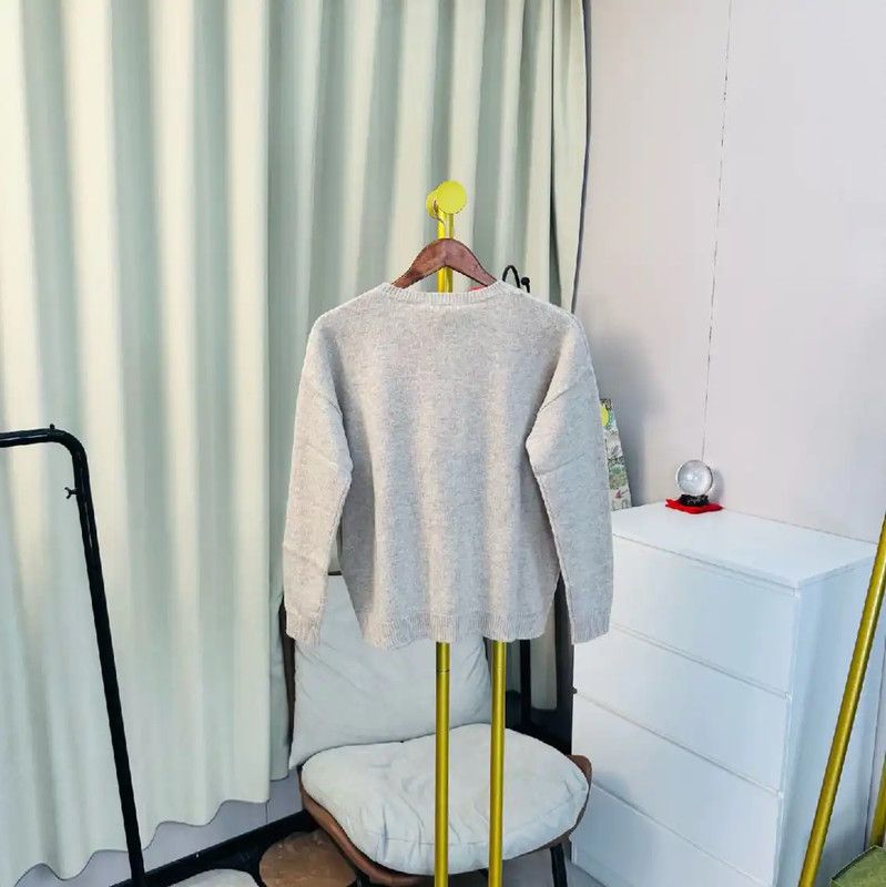 Max Mara MaxMara Gray Wool Ladies Pullover 0089 Size S / US 4 / IT 40 - 2 Thumbnail